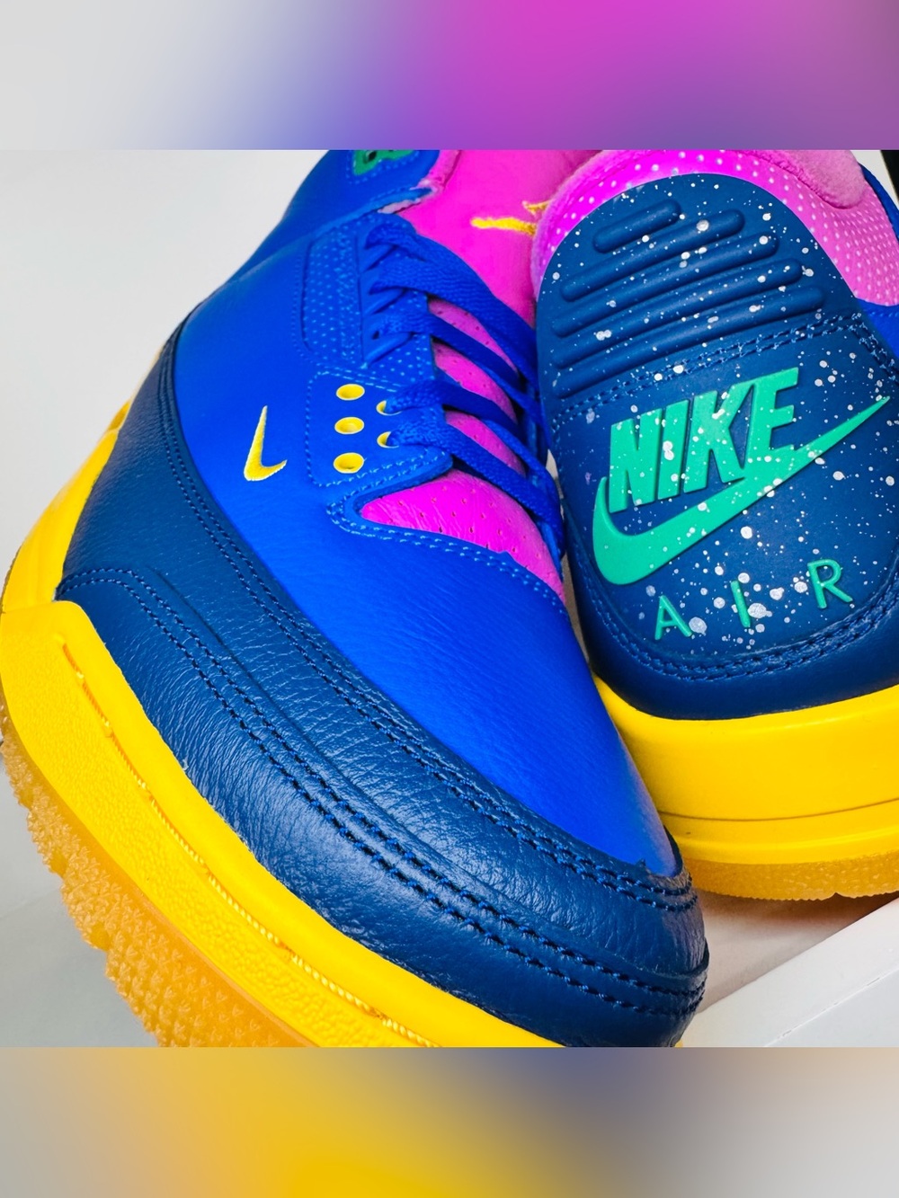 Jordan 3 Retro Brazil IV4871-400 Size 10.5 DS Hangtag + Extra Laces No Box🇧🇷 - Picture 6 of 16